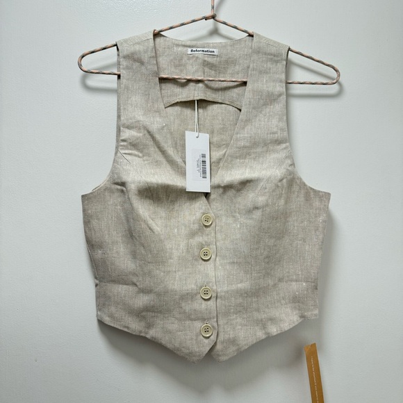 Reformation Devin Linen Vest - Picture 4 of 6